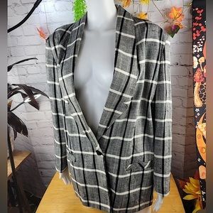 MADISON CLUB Vintage Checked Blazer